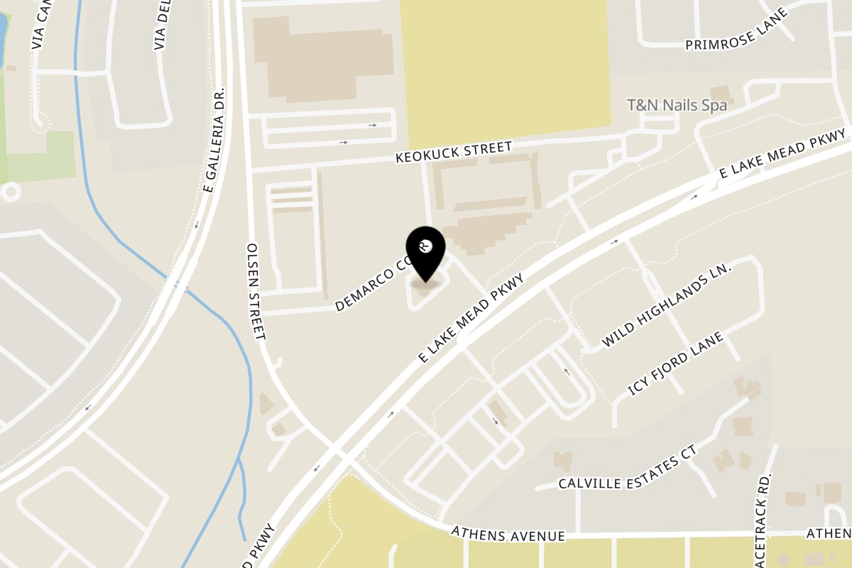 Map showing the location of Viva Tequila on 891 DeMarco Dr in Henderson